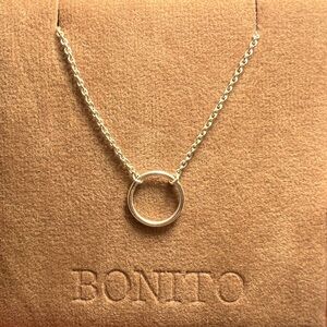 Sterling Silver circle necklace